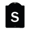 Signmission Sign with Letter S Heavy-Gauge Aluminum Architectural Sign, 24" x 18", BW-1824-22928 A-DES-BW-1824-22928 - alternate 1